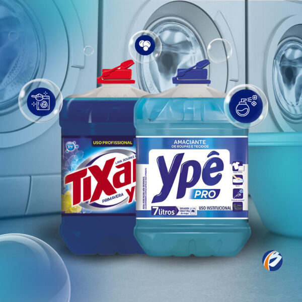 Kit Lavandeira: Lava Roupas Líquido Profissional Tixan Ypê 7L + Amaciante de Roupas e Tecidos Ypê Pro 7L - Image 3