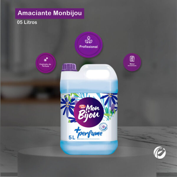 Amaciante Mais Perfume Azul 5L Mon Bijou - Image 3