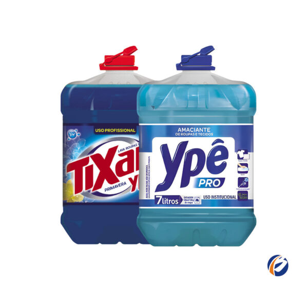 Kit Lavandeira: Lava Roupas Líquido Profissional Tixan Ypê 7L + Amaciante de Roupas e Tecidos Ypê Pro 7L - Image 5